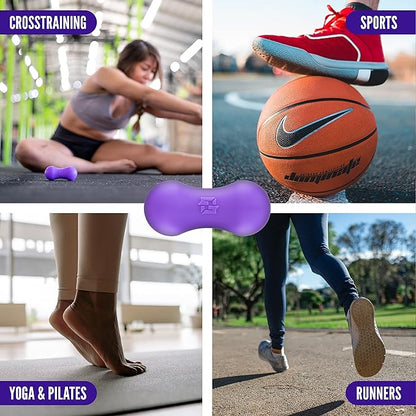 Ground Force Foot Roller – Portable Silicone Foot Massager for Plantar Fasciitis, Heel Spurs, Arch & Heel Pain Relief, Neuropathy & Myofascial Release – Trigger Point & Recovery Tool