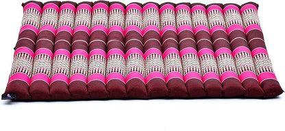 Leewadee Zabuton Seating Cushion – Square Floor Seat for Meditation Exercises, Light Yoga Mat Filled with Kapok