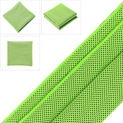 Biange Cooling Towel (Pack of 20, 40"x12") with Pouches for Sports, Workout, Fitness, Gym, Yoga, Golf, Pilates, Travel, Camping & More