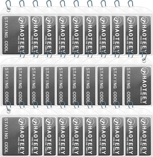 Cooling Towels Pack of 30, 40"*12" Neck Cool Towel Bulk, Cold Towels for Neck and Face, Cooling Rags Sports Towel for Hot Weather, Running, Soccer, Yoga, Gym, Golf