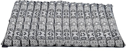 Leewadee Zabuton Seating Cushion – Square Floor Seat for Meditation Exercises, Light Yoga Mat Filled with Kapok