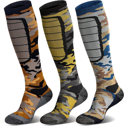 Hylaea Merino Wool Ski Socks, Cold Weather Socks for Snowboarding, Snow, Winter, Thermal Knee-high Warm Socks, Hunting