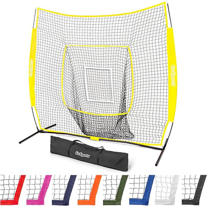 GoSportsGoSports Team Tone 7' x 7' Baseball & Softball Practice Hitting & Pitching Nets in Team Colors