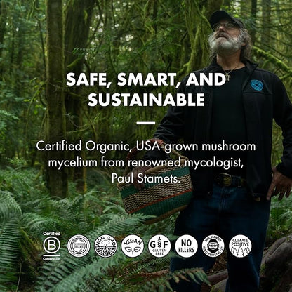 Host Defense Cordyceps Capsules - Immune & Energy Support Supplement - Kidney Health Supplement with Cordyceps - Fitness Support Supplement to Aid Oxygen Uptake - 30 Capsules (15 Servings)*