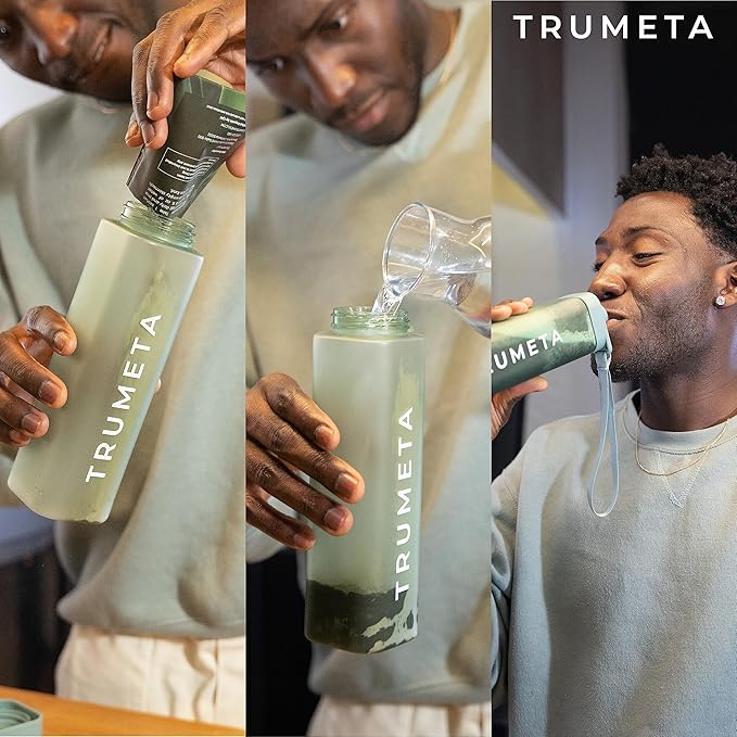 Greens Powder Travel Packs - 14 Servings for Memory, Digestion I Best Taste Super Greens Powder with Organic Spirulina, Goji, Beetroot, Pomegranate I Vegan, Non-GMO