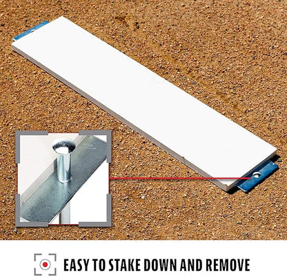 Franklin Sports Pitcher's Rubber - Softball + Baseball Pitching Rubber - Portable Mound - Indoor + Outdoor Pitchers Plate - 18" or 24"