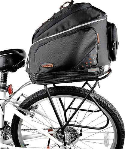 Ibera PakRak Touring Bicycle Seatpost/Disc/Non/Disc Rack and Quick Release Bag