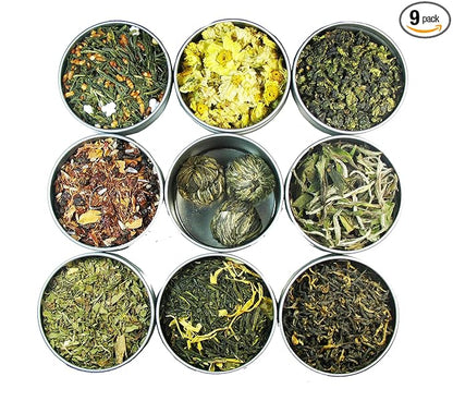 Greenhilltea loose tea samples (Classic 9 Tea Sampler)