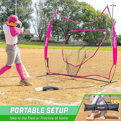 GoSportsGoSports Team Tone 7' x 7' Baseball & Softball Practice Hitting & Pitching Nets in Team Colors