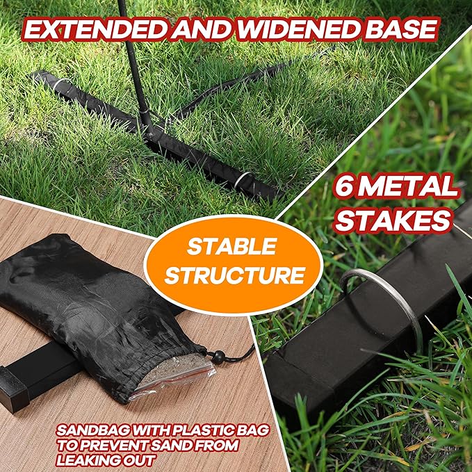 12ft/14ft Portable Volleyball Training Practice Net Set 5 Heights Adjustable for Indoor Outdoor with Tetoron Net, Freestanding Base, PU Volleyball, Carry Bag, Sandbags - Instant Set Up