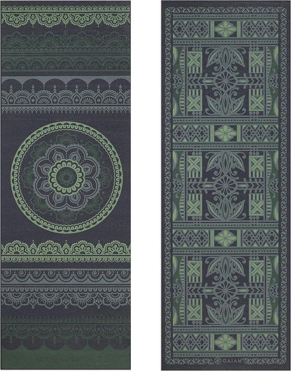 Gaiam Yoga Mat - Premium 6mm Print Reversible Extra Thick Non Slip Exercise & Fitness Mat for All Types of Yoga, Pilates & Floor Workouts (68" x 24" x 6mm Thick)