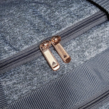 adidas Unisex Defender 4.0 Gym Duffel Bag for Men and Women, Jersey Onix Grey/Rose Gold/Onix Grey, Small (38L)