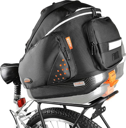Ibera PakRak Touring Bicycle Seatpost/Disc/Non/Disc Rack and Quick Release Bag