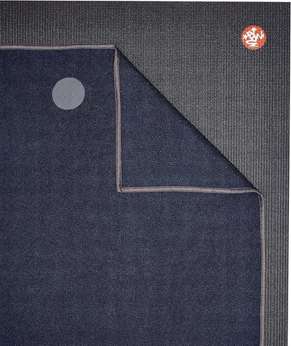 Manduka Yogitoes Yoga Towel – Rubber Grip Dots Non-Slip Bottom, Quick Dry Fitness Towel for Hot Yoga, Pilates, Exercise